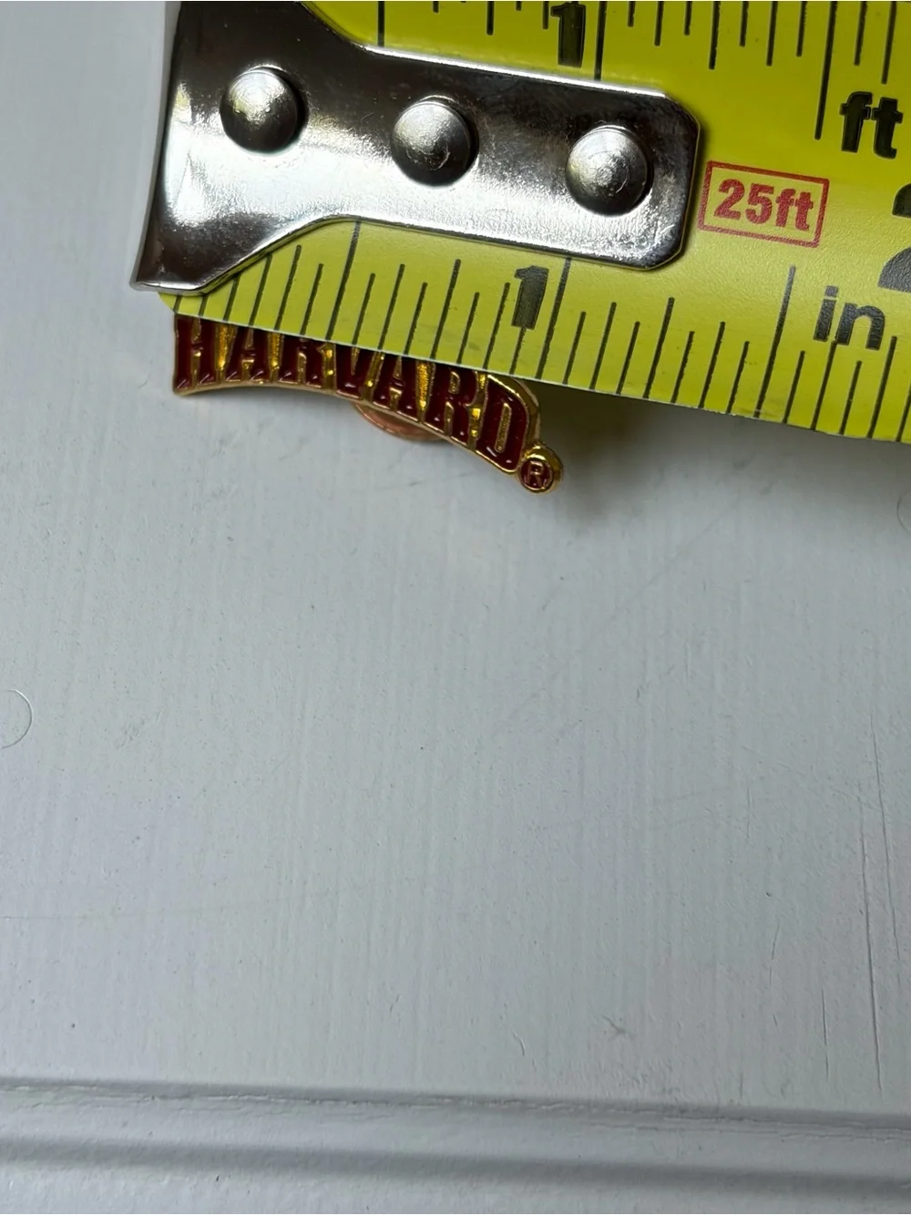 Harvard Collegiate Gold Red Lapel Tac Pin Brooch Hat Pin